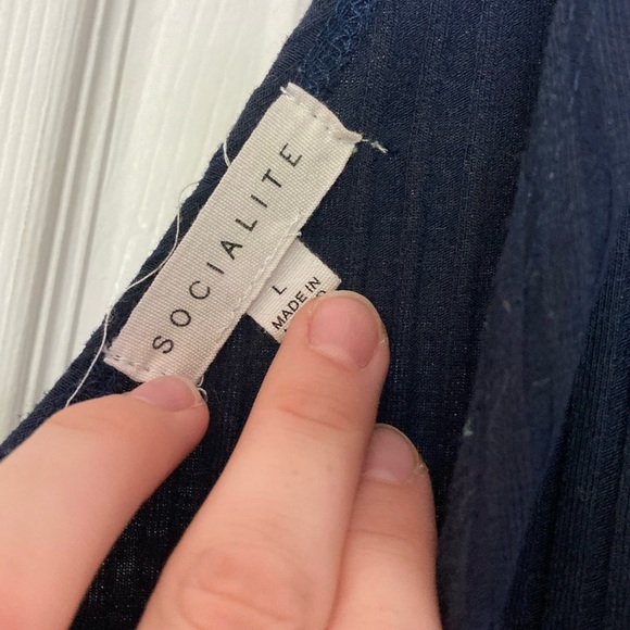 Navy Blue Socialite Dress- Size Large - Picture 2 of 5